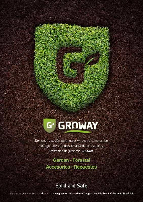 Diseño gráfico de cartelería para Groway. Grupo Miralbueno