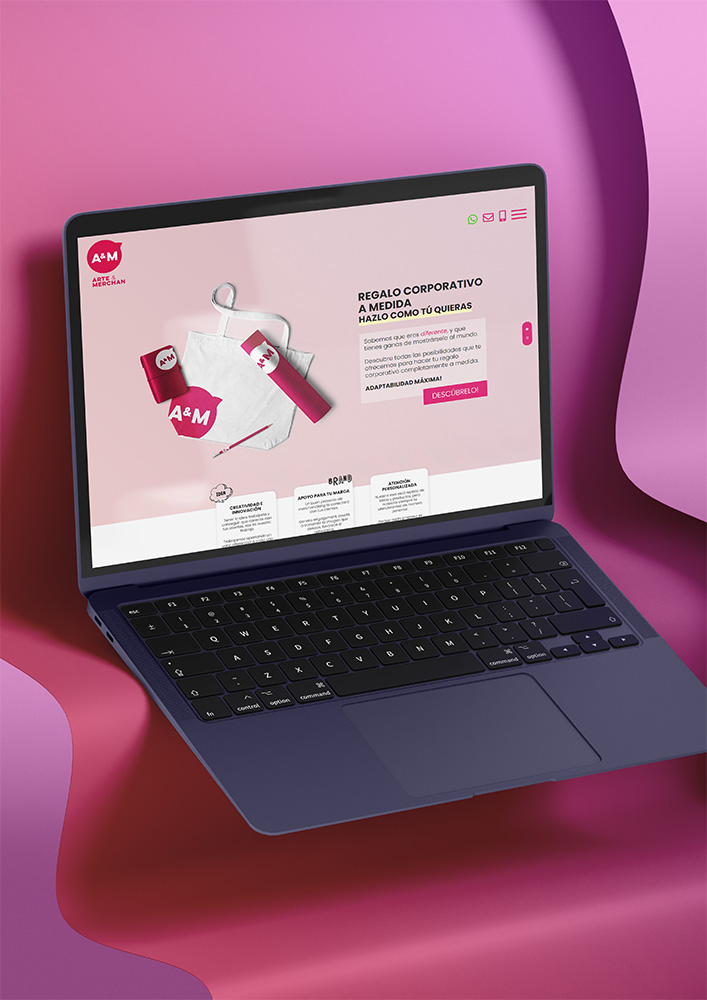 Website de Arte&Merchan